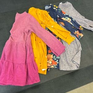 4T long sleeve dress bundle!